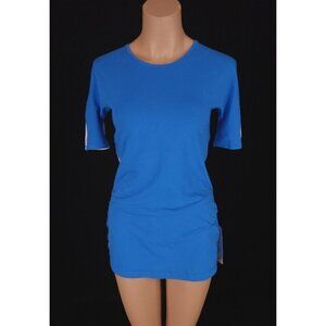 Lululemon Devotion Short Sleeve Tee 4 Beaming Blue Heathered Polar Cream NWT